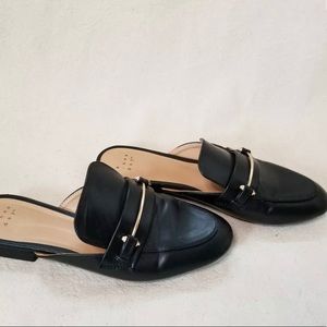 Backless Slip on Loafer Mules